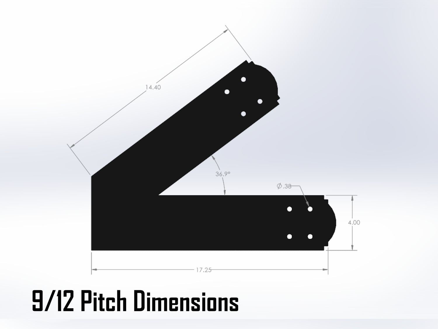 King Truss Bracket Set - Crowned Style - For 6 Inch Lumber - Wood Post Brackets - construction materials - building supposrts - beam supports - post support - timber frame brackets - wood frame buildings - post frame buildings - barndominium brackets - exposed beam brackets