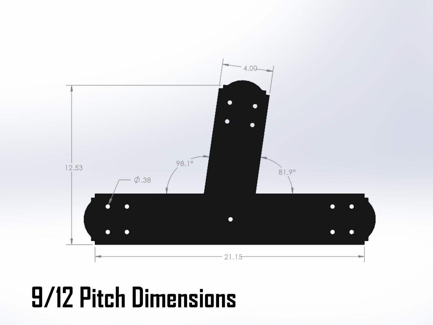 Web Truss Bracket Set - Crowned Style - For 6 Inch Lumber - Wood Post Brackets - construction materials - building supposrts - beam supports - post support - timber frame brackets - wood frame buildings - post frame buildings - barndominium brackets - exposed beam brackets