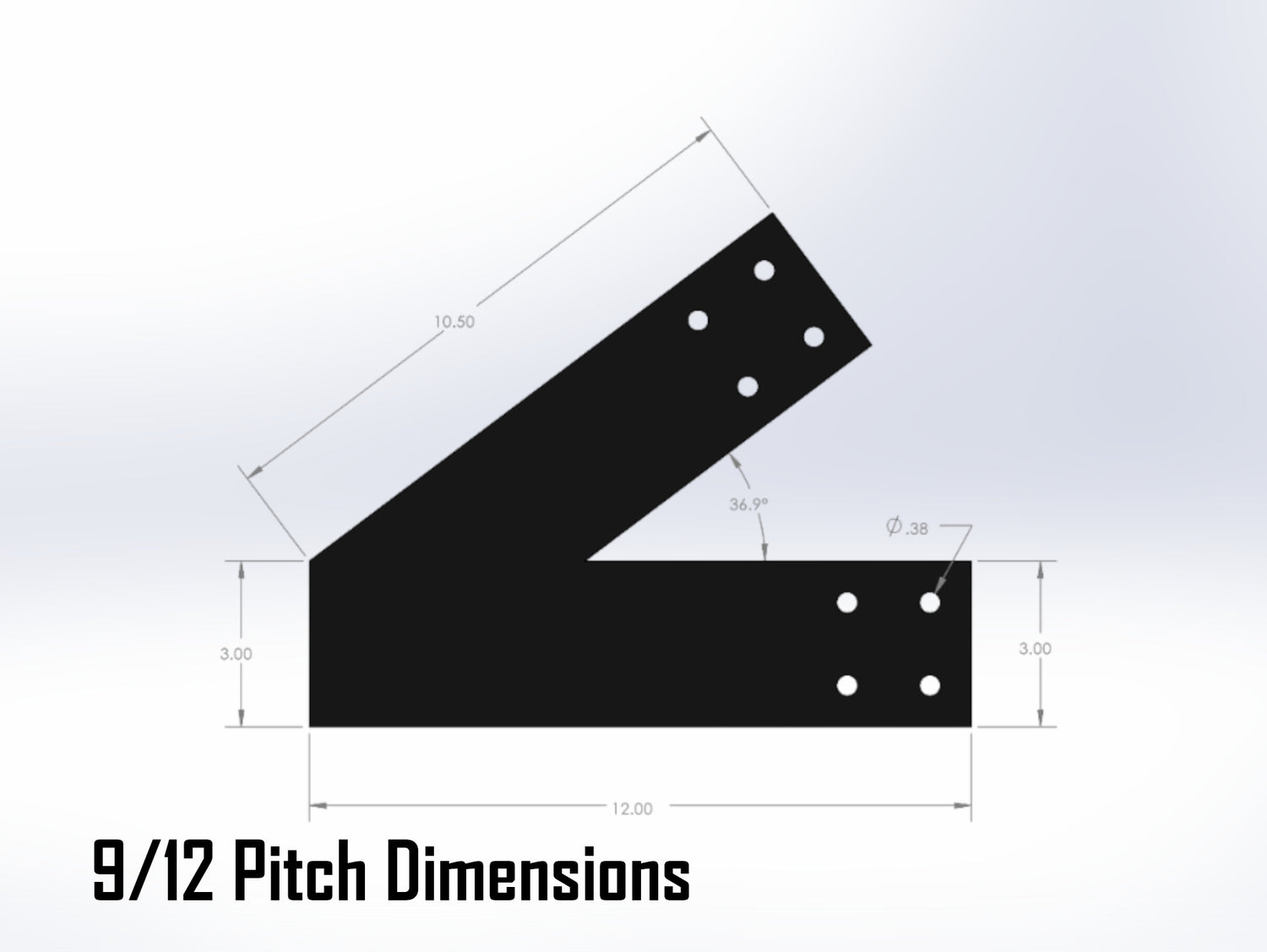 Howe Truss Bracket Set - Industrial Style - For 4 Inch Lumber - Wood Post Brackets - construction materials - building supports - beam supports - post supports