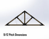 Web Truss Bracket Set - Industrial Style - For 6 Inch Lumber