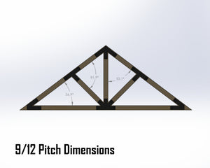 Web Truss Bracket Set - Industrial Style - For 6 Inch Lumber - Wood Post Brackets - construction materials - building supports - beam supports - post supports