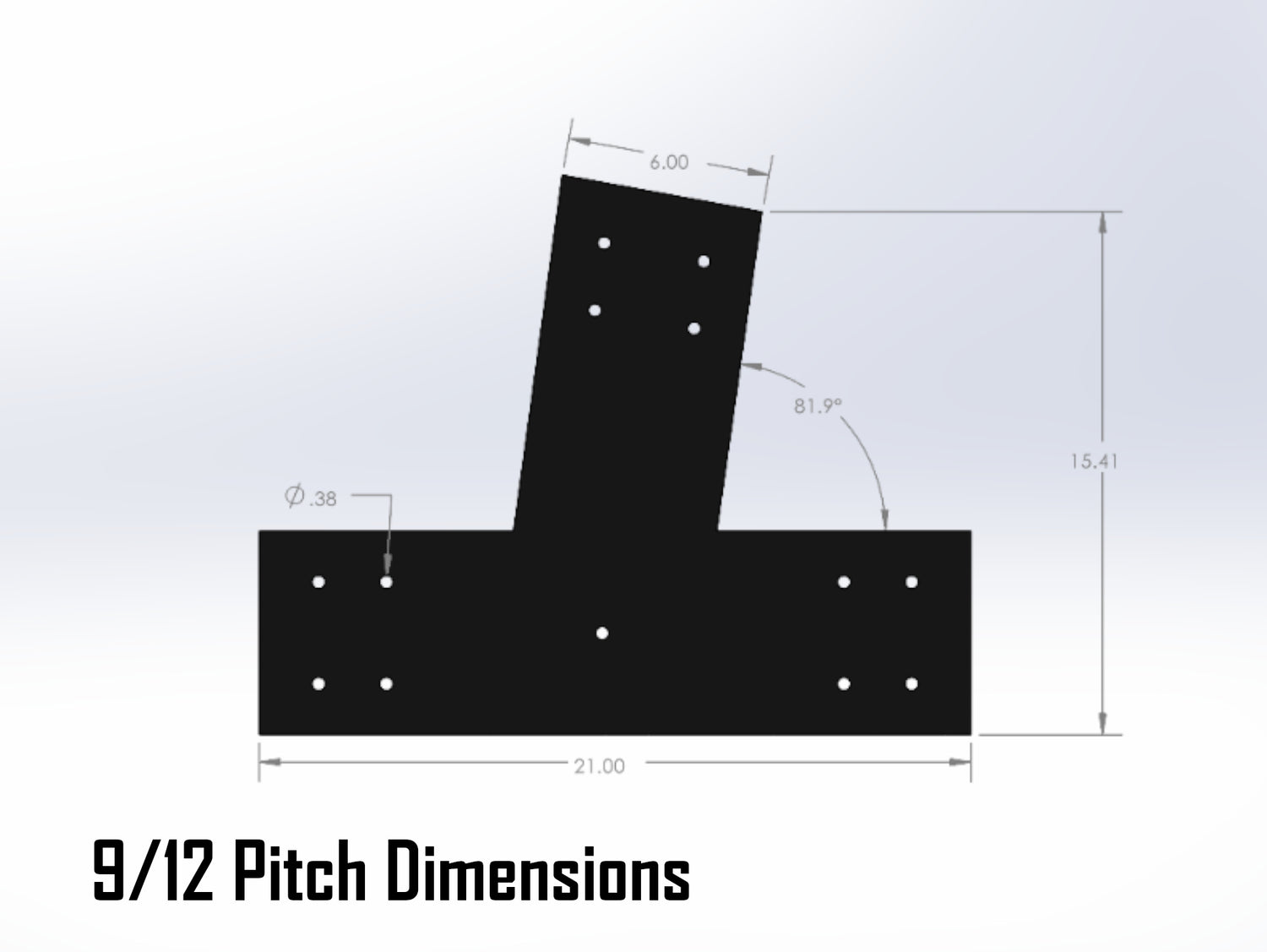 Web Truss Bracket Set - Industrial Style - For 8 Inch Lumber - Wood Post Brackets - construction materials - building supports - beam supports - post supports