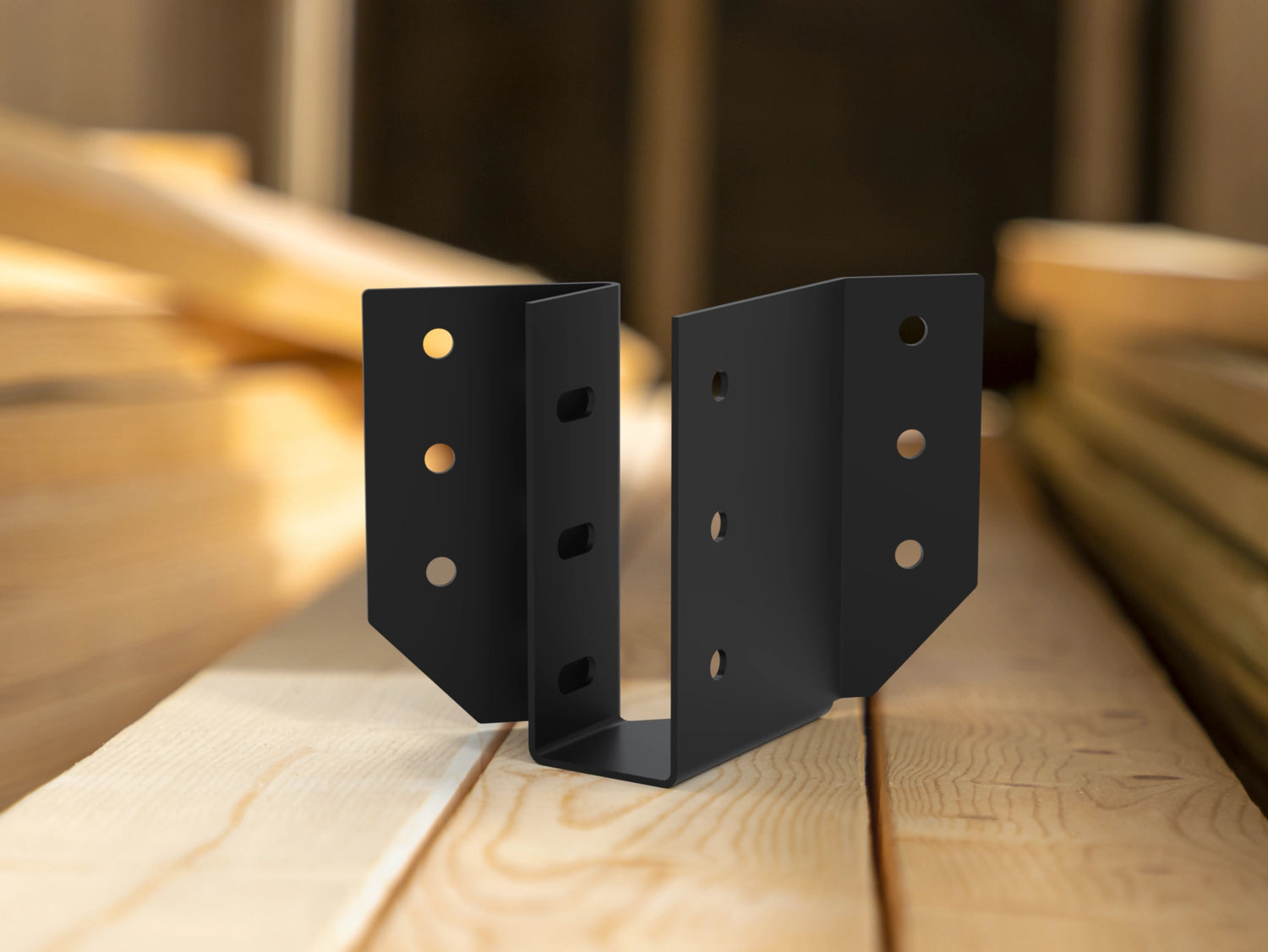 Joist Hangers - 45 Degree Angled - Wood Post Brackets - construction brackets - brackets for post and beam construction - beam supports - post support - timber frame brackets - barndominium brackets - exposed beam brackets