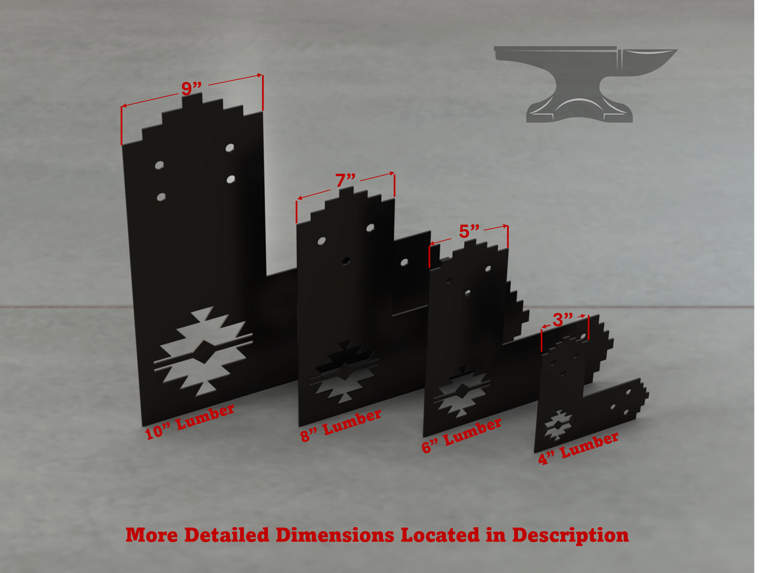 Aztec Style L Brackets - Various Sizes - Wood Post Brackets - construction brackets - brackets for post and beam construction - beam supports - post support - timber frame brackets - barndominium brackets - exposed beam brackets