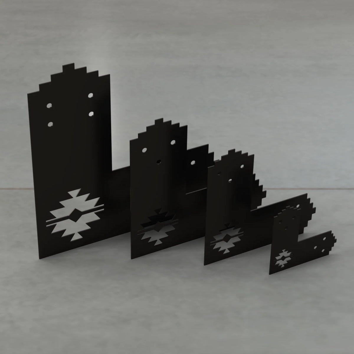 Aztec Style L Brackets | Various Sizes | Wood Post Brackets