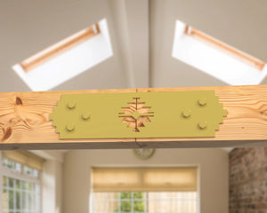 Aztec Style Straight Brackets - Various Sizes - Wood Post Brackets - construction brackets - brackets for post and beam construction - beam supports - post support - timber frame brackets - barndominium brackets - exposed beam brackets