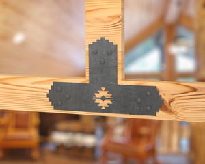 Aztec Style Brackets for 6" Post - Madison Iron and Wood