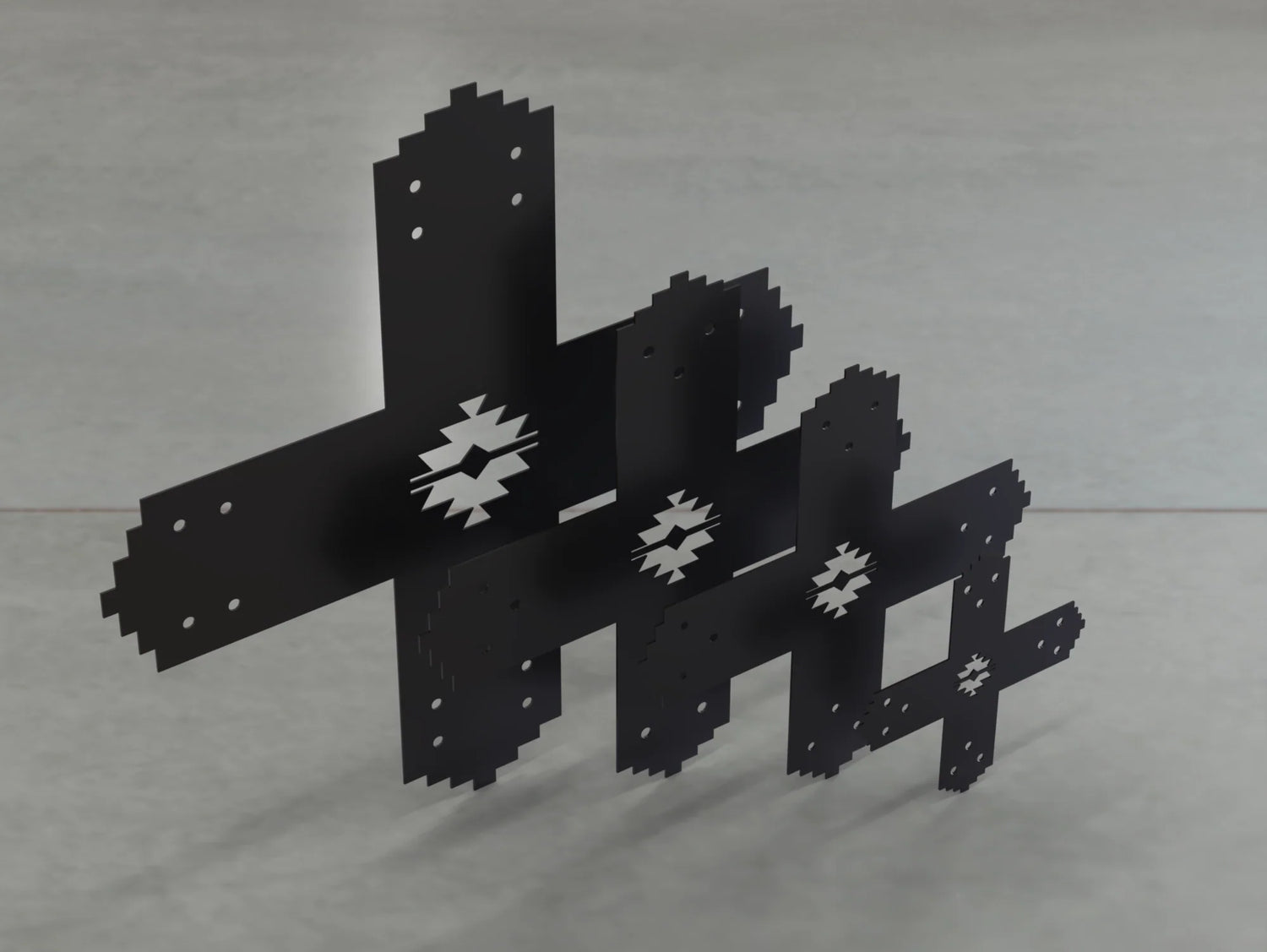 Aztec Style X Brackets - Various Sizes - Wood Post Brackets - construction brackets - brackets for post and beam construction - beam supports - post support - timber frame brackets - barndominium brackets - exposed beam brackets