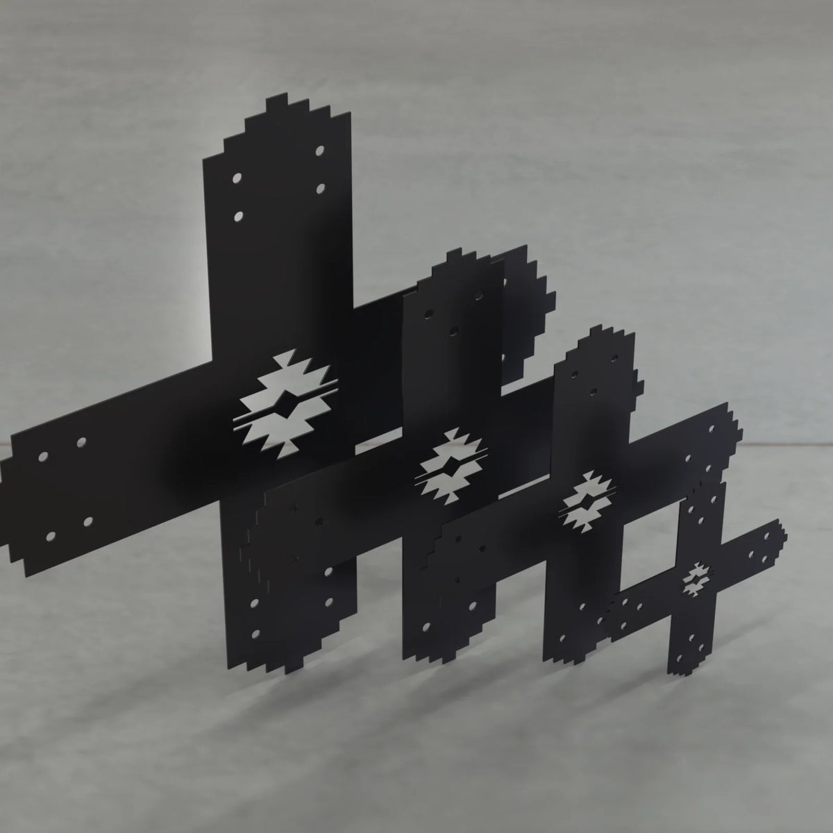Aztec Style X Brackets | Various Sizes | Wood Post Brackets