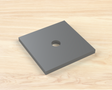 2" X 2" X 7/64" Bearing Plate - 1/2" Hole - Wood Post Brackets - construction materials - building supposrts - beam supports - post support - timber frame brackets - wood frame buildings - post frame buildings - barndominium brackets - exposed beam brackets