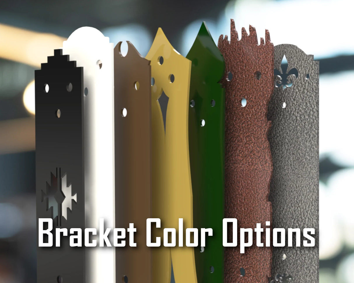 Standard Style Straight Brackets - Various Sizes - Wood Post Brackets - construction brackets - brackets for post and beam construction - beam supports - post support - timber frame brackets - barndominium brackets - exposed beam brackets
