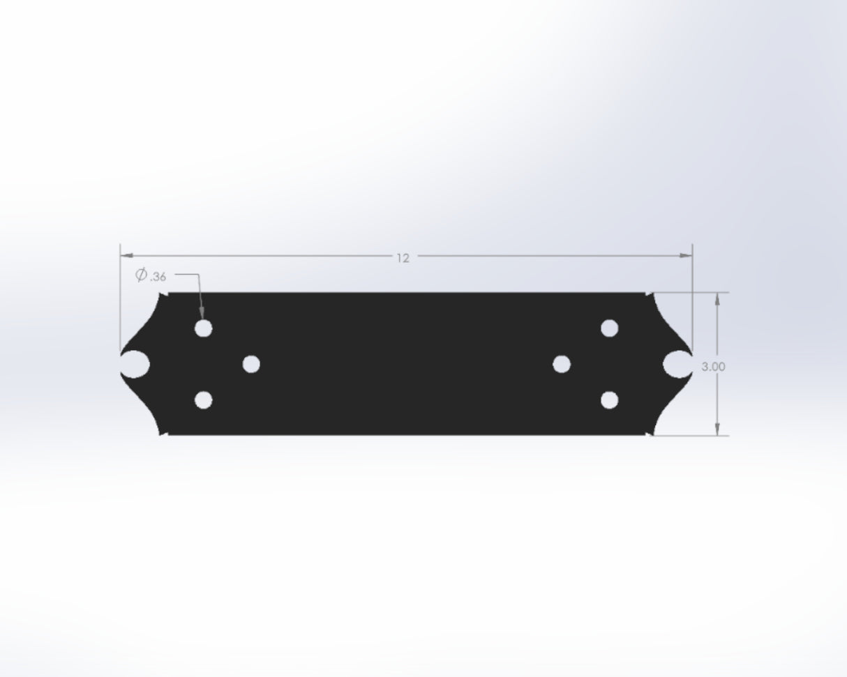 Straight Bracket - Colonial Style - For 4 Inch Lumber