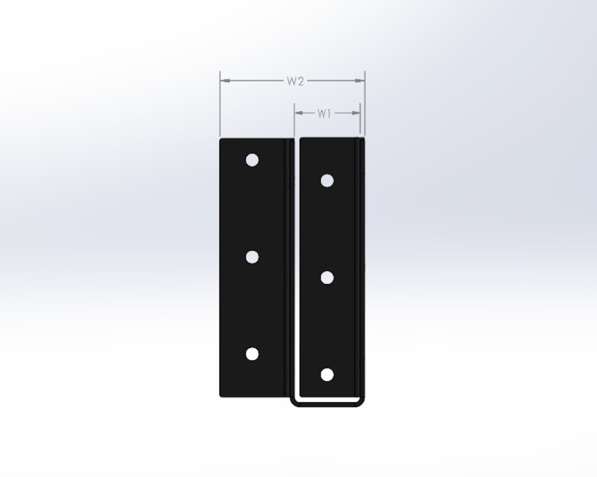 Joist Hangers - Corner Bracket (Nominal Sizes) - JHCM1.625-JHCM5.625