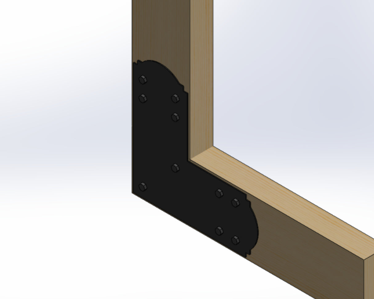 L Bracket - Crowned Style - For 8 Inch Lumber