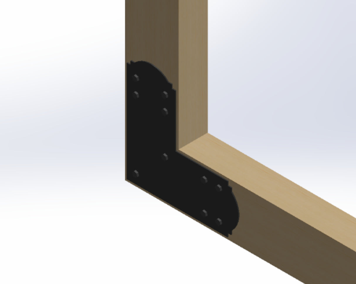 L Bracket - Crowned Style - For 6 Inch Lumber