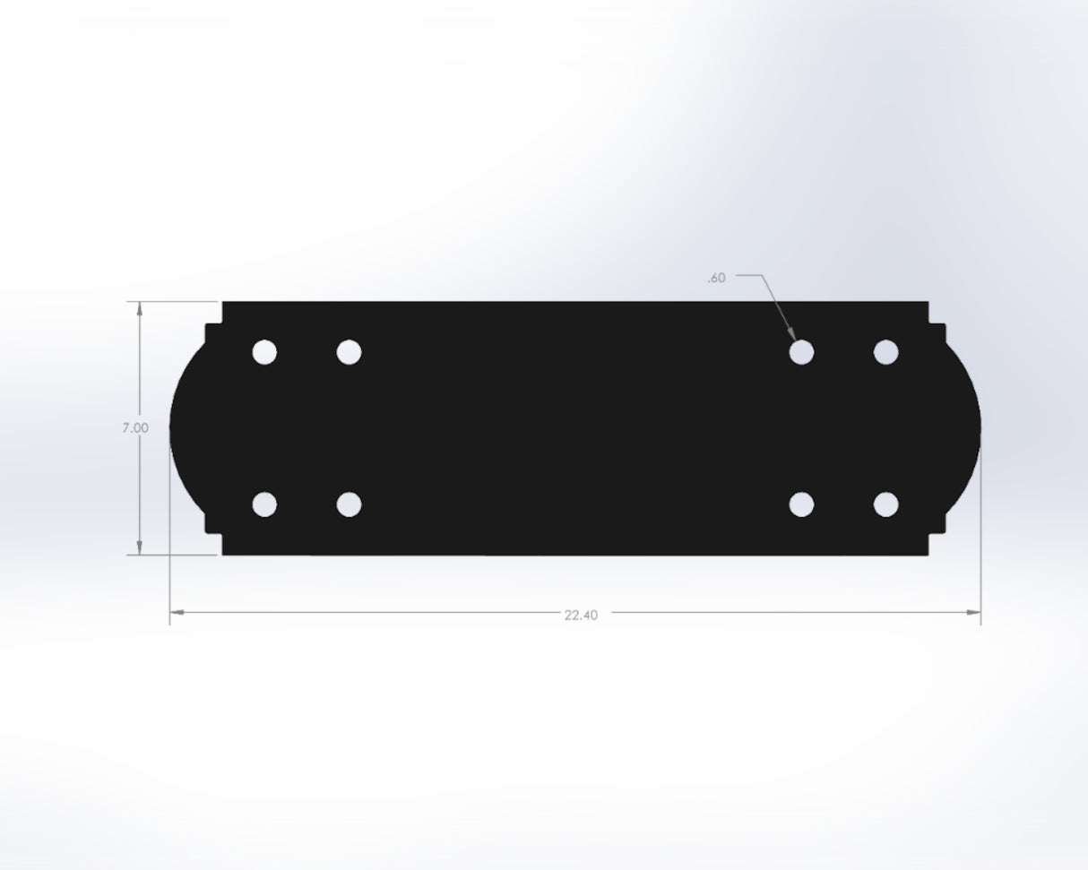 Straight Bracket - Crowned Style - For 8 Inch Lumber - Wood Post Brackets - construction materials - building supports - beam supports - post supports