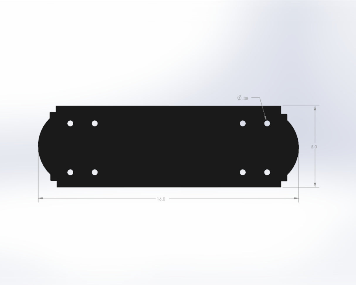 Straight Bracket - Crowned Style - For 6 Inch Lumber