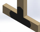 T Bracket - Crowned Style - For 6 Inch Lumber