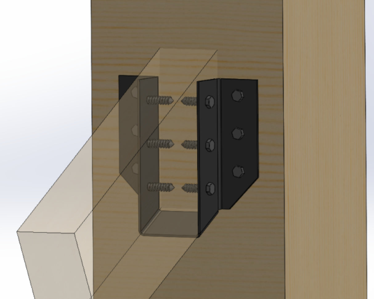 Saddle Truss Brackets - Down Angled