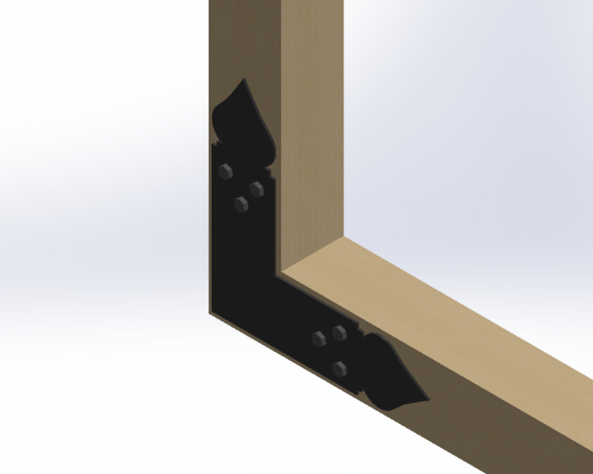 L Bracket - Spade Style - For 4 Inch Lumber