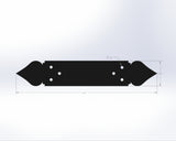 Straight Bracket - Spade Style - For 4 Inch Lumber