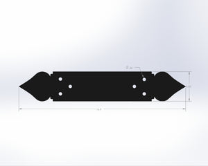 Straight Bracket - Spade Style - For 4 Inch Lumber - Wood Post Brackets - construction materials - building supports - beam supports - post supports
