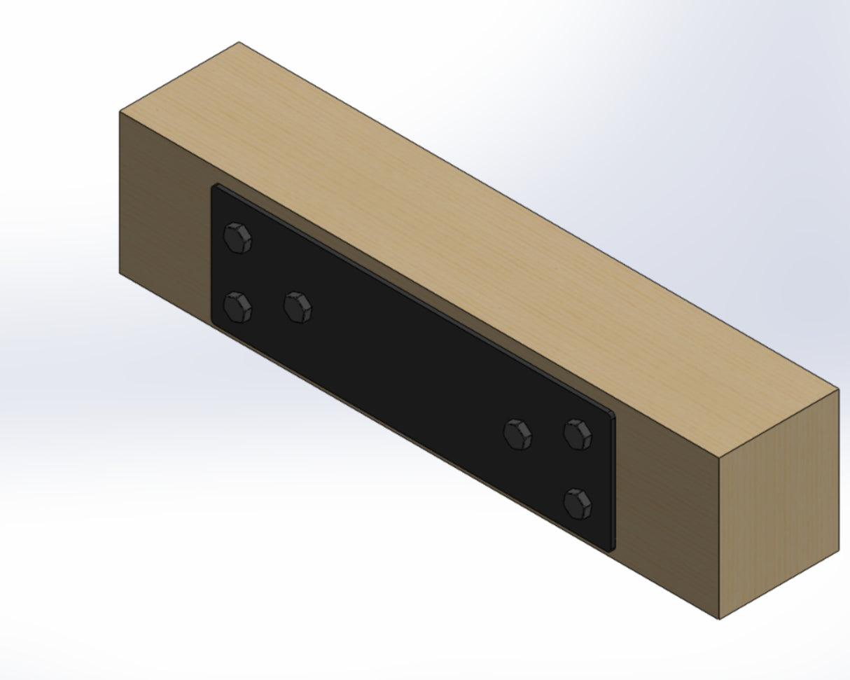 Straight Bracket - Standard Style - For 4 Inch Lumber