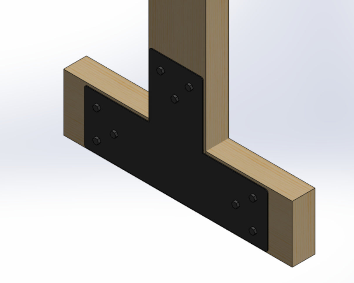 T Bracket - Standard Style - For 8 Inch Lumber