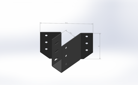 Angled Joist Hangers | Wood Post Brackets