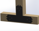 T Bracket - Colonial Style - For 4 Inch Lumber