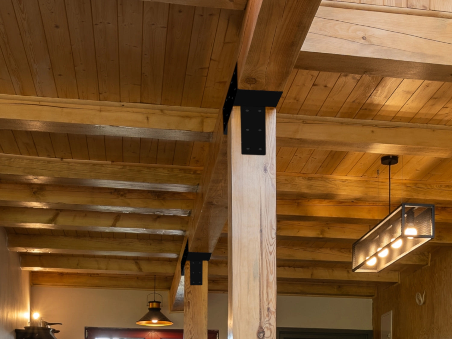 Column to Beam Brace - 8 Inch Beams (CB8.75) - Wood Post Brackets - construction materials - building supposrts - beam supports - post support - timber frame brackets - wood frame buildings - post frame buildings - barndominium brackets - exposed beam brackets