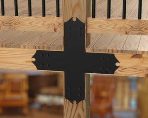 Colonial Brackets For 4x4 Dimensional Lumber - Madison Iron and Wood