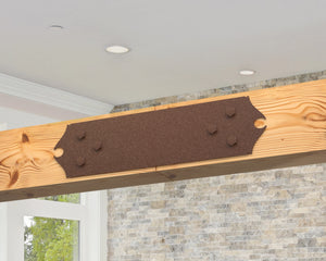 Straight Bracket - Colonial Style - For 8 Inch Lumber - Wood Post Brackets - construction brackets - brackets for post and beam construction - beam supports - post support - timber frame brackets - barndominium brackets - exposed beam brackets