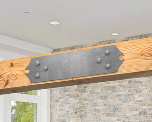 Straight Bracket - Colonial Style - For 8 Inch Lumber - Wood Post Brackets - construction brackets - brackets for post and beam construction - beam supports - post support - timber frame brackets - barndominium brackets - exposed beam brackets