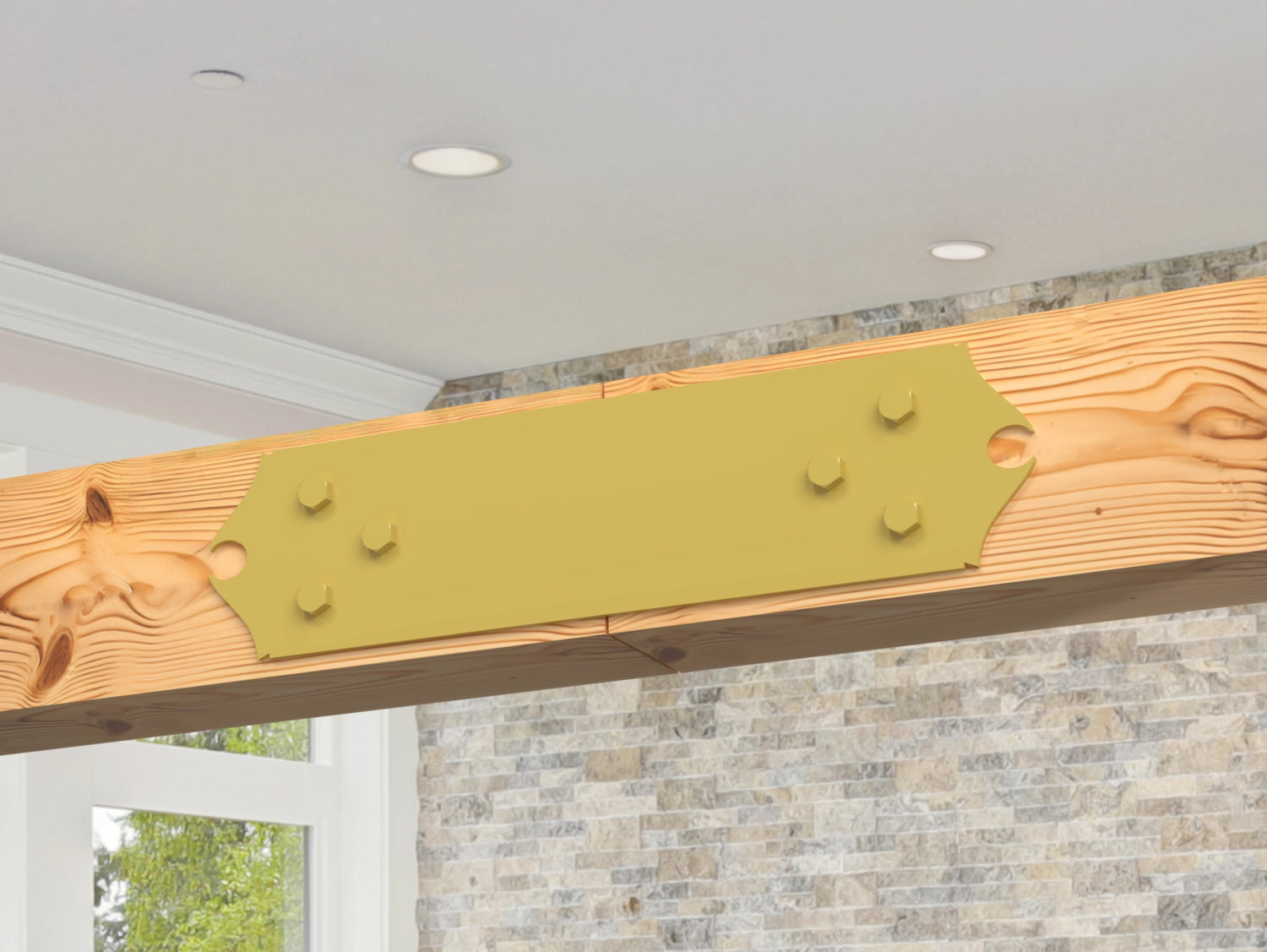 Straight Bracket - Colonial Style - For 8 Inch Lumber - Wood Post Brackets - construction brackets - brackets for post and beam construction - beam supports - post support - timber frame brackets - barndominium brackets - exposed beam brackets