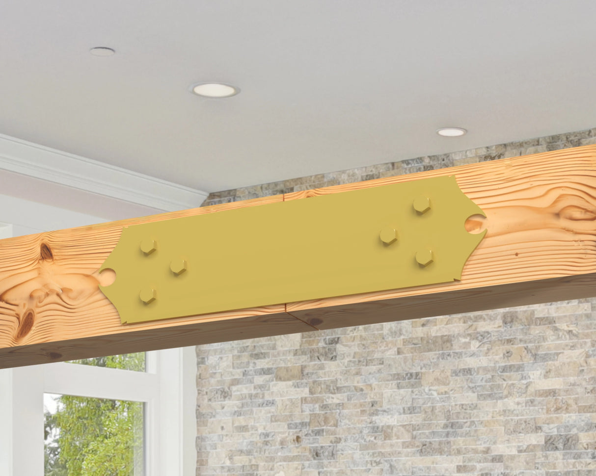 Straight Bracket - Colonial Style - For 8 Inch Lumber - Wood Post Brackets - construction brackets - brackets for post and beam construction - beam supports - post support - timber frame brackets - barndominium brackets - exposed beam brackets