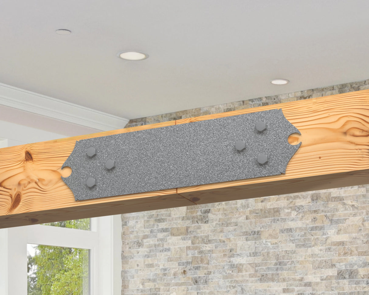 Straight Bracket - Colonial Style - For 8 Inch Lumber - Wood Post Brackets - construction brackets - brackets for post and beam construction - beam supports - post support - timber frame brackets - barndominium brackets - exposed beam brackets