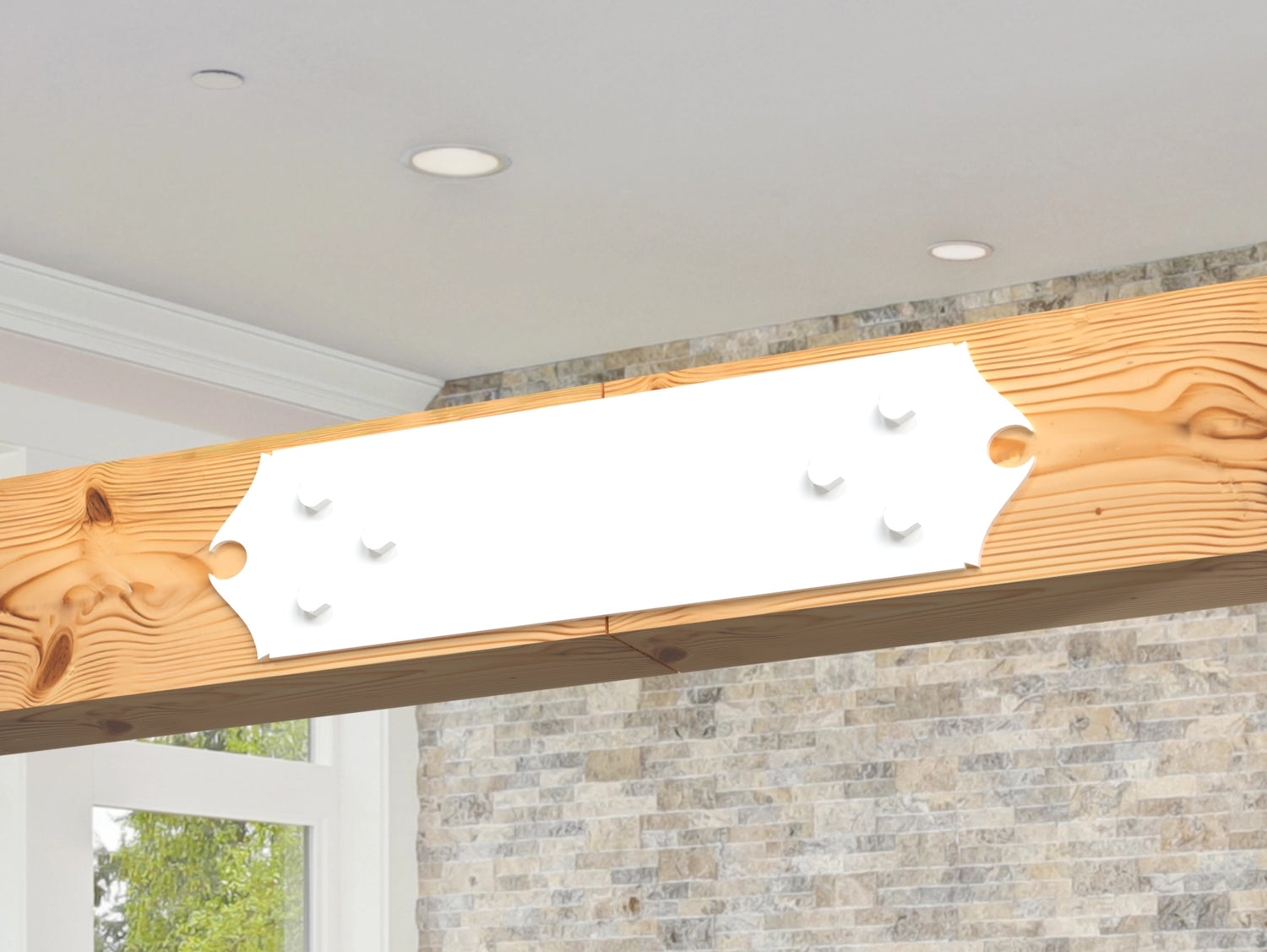 Straight Bracket - Colonial Style - For 8 Inch Lumber - Wood Post Brackets - construction brackets - brackets for post and beam construction - beam supports - post support - timber frame brackets - barndominium brackets - exposed beam brackets