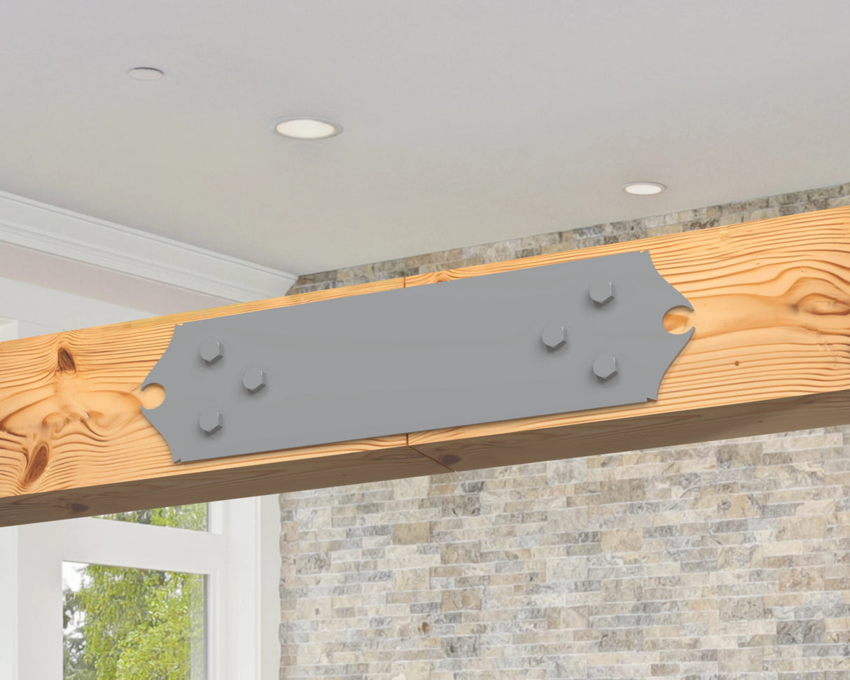 Straight Bracket - Colonial Style - For 8 Inch Lumber - Wood Post Brackets - construction brackets - brackets for post and beam construction - beam supports - post support - timber frame brackets - barndominium brackets - exposed beam brackets