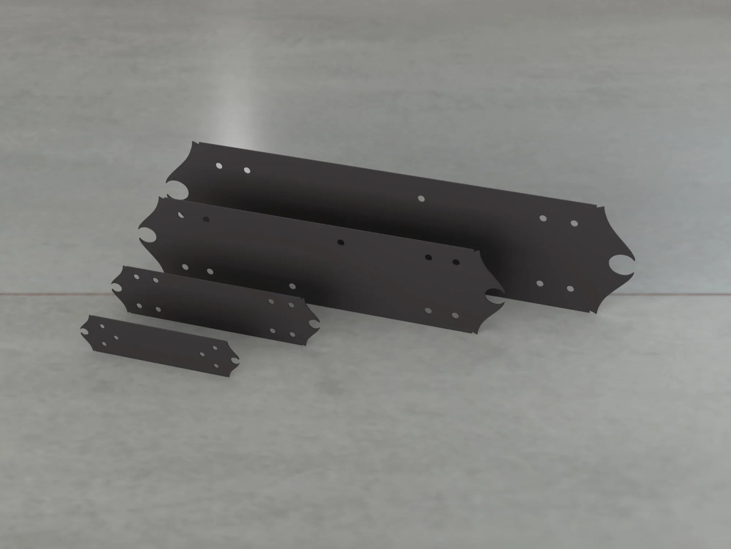 Colonial Style Straight Brackets - Various Sizes - Wood Post Brackets - construction brackets - brackets for post and beam construction - beam supports - post support - timber frame brackets - barndominium brackets - exposed beam brackets