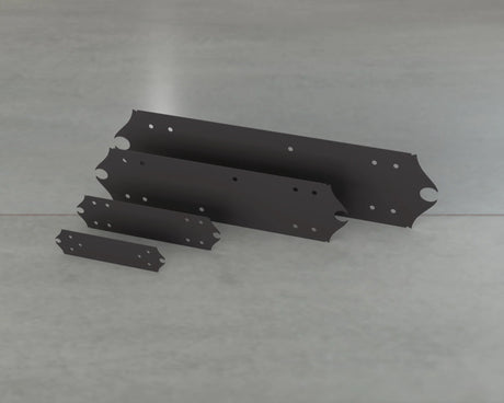 Colonial Style Straight Brackets - Various Sizes - Wood Post Brackets - construction brackets - brackets for post and beam construction - beam supports - post support - timber frame brackets - barndominium brackets - exposed beam brackets