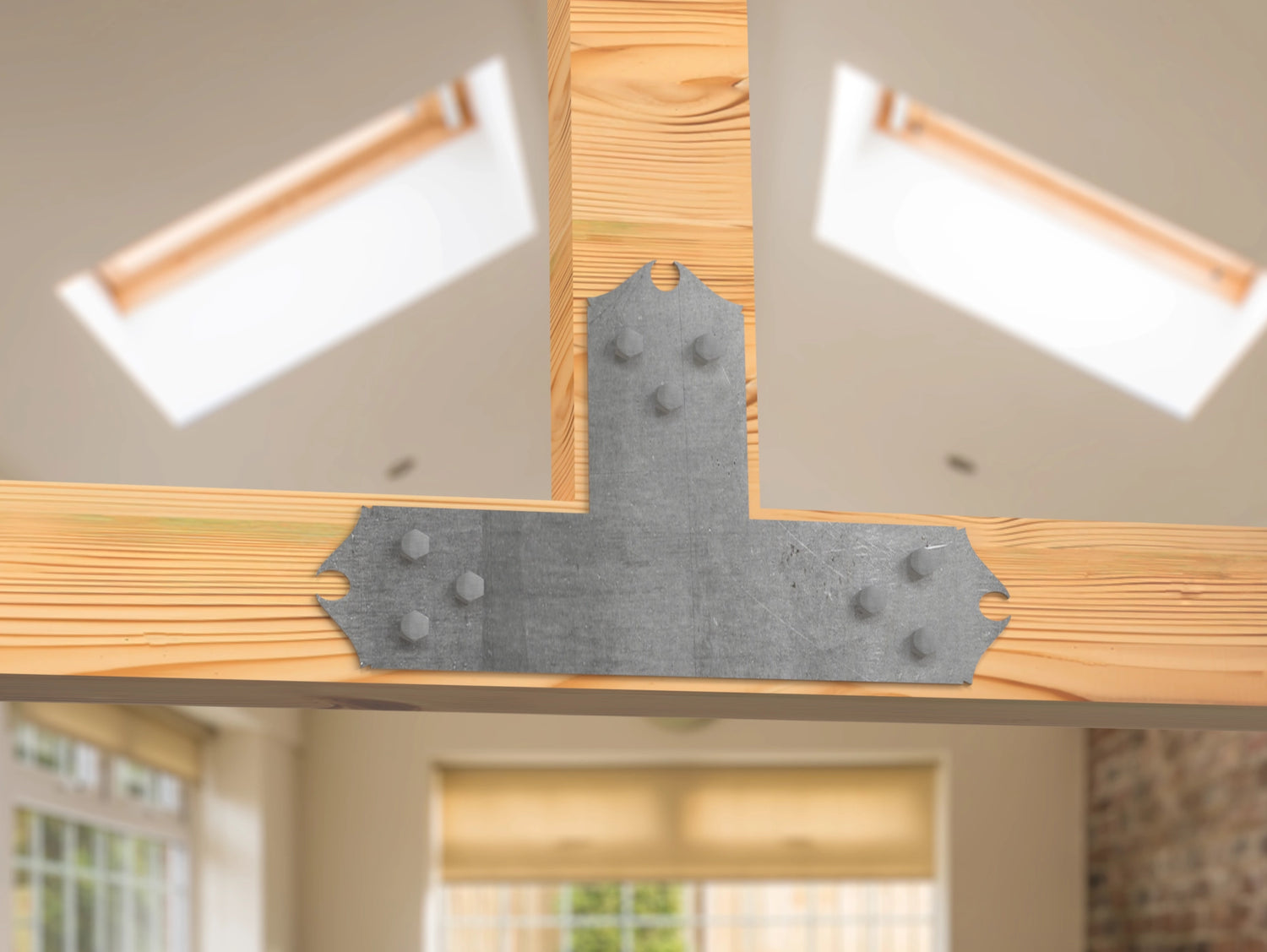 T Bracket - Colonial Style - For 4 Inch Lumber - Wood Post Brackets - construction brackets - brackets for post and beam construction - beam supports - post support - timber frame brackets - barndominium brackets - exposed beam brackets