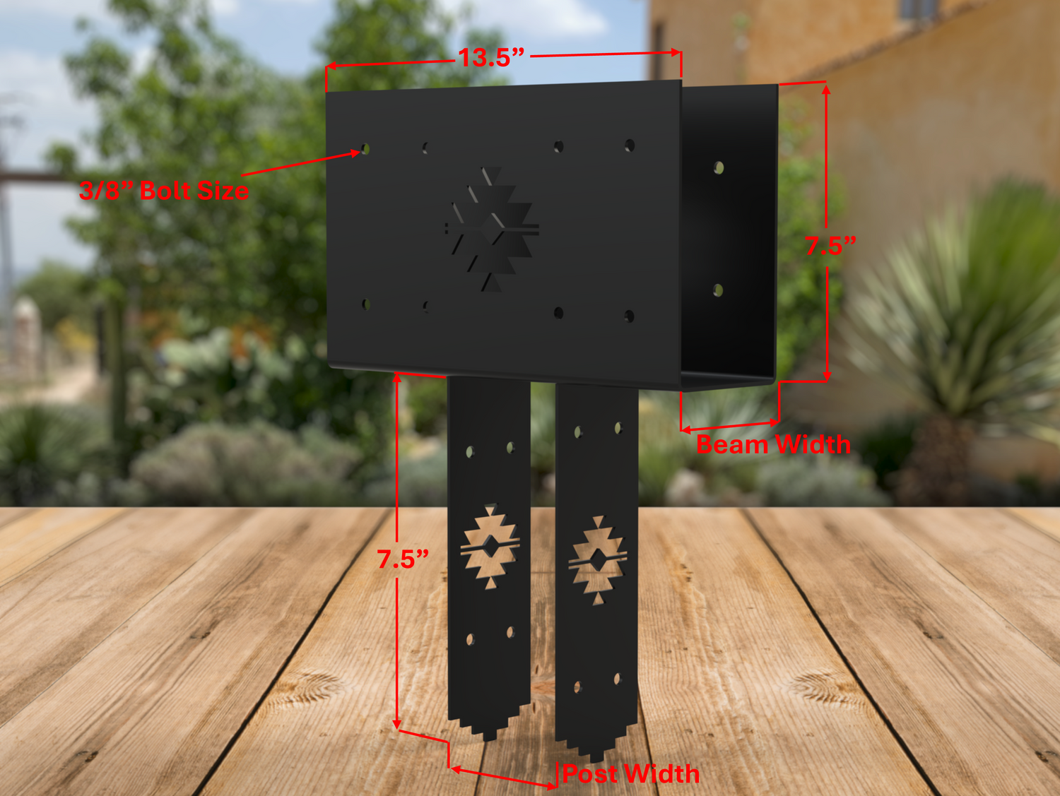 Column to Beam Brace - Aztec Style