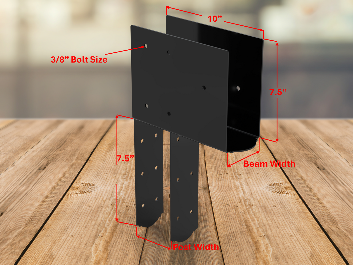 Column to Beam Corner Brace - Crowned Style