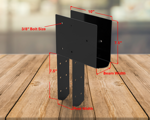 Column to Beam Corner Brace - Crowned Style