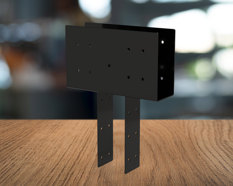 Column to Beam Brace - 8 Inch Beams (CB8.75) - Wood Post Brackets - construction materials - building supposrts - beam supports - post support - timber frame brackets - wood frame buildings - post frame buildings - barndominium brackets - exposed beam brackets