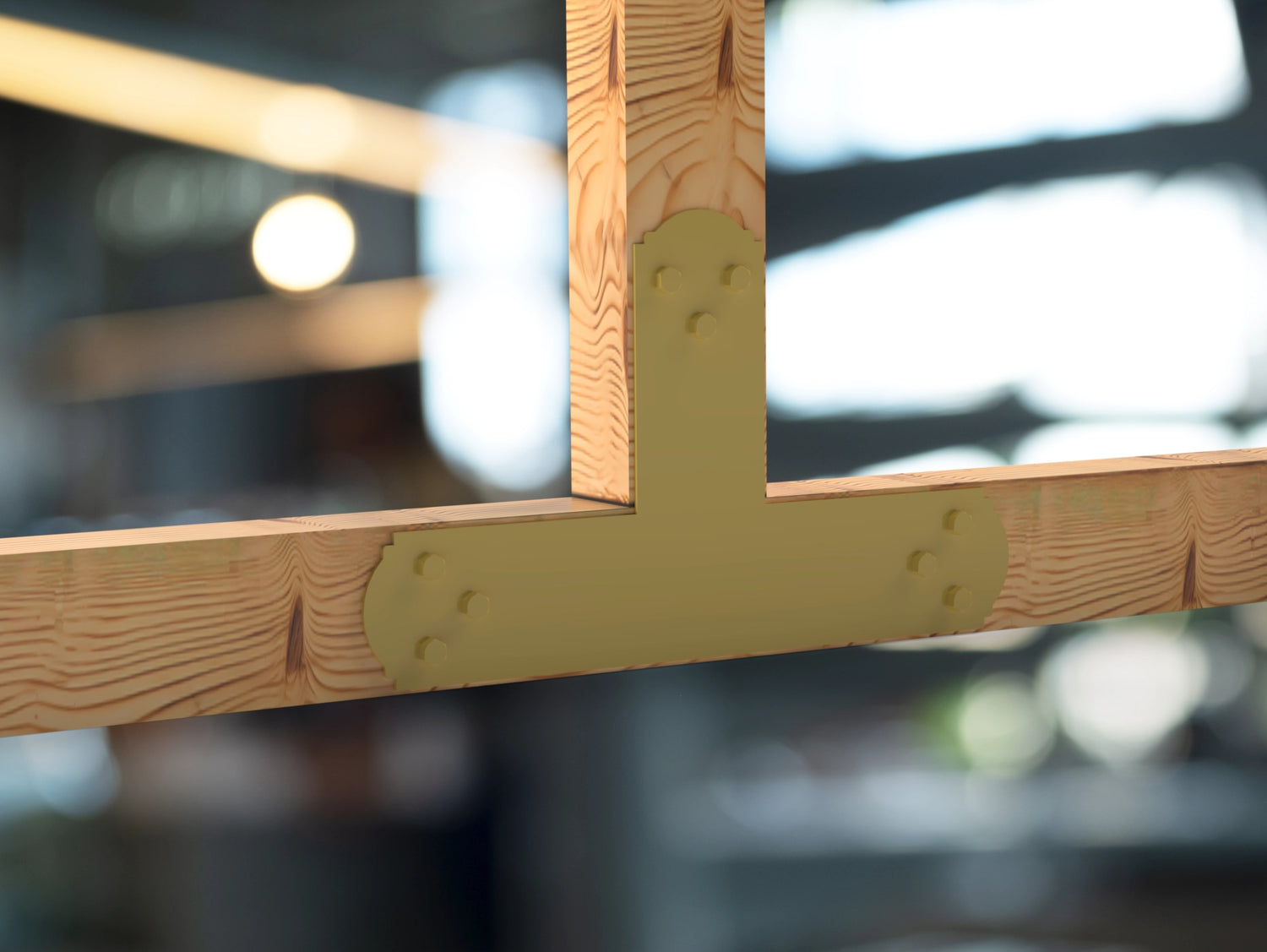 T Bracket - Crowned Style - For 4 Inch Lumber - Wood Post Brackets - construction brackets - brackets for post and beam construction - beam supports - post support - timber frame brackets - barndominium brackets - exposed beam brackets