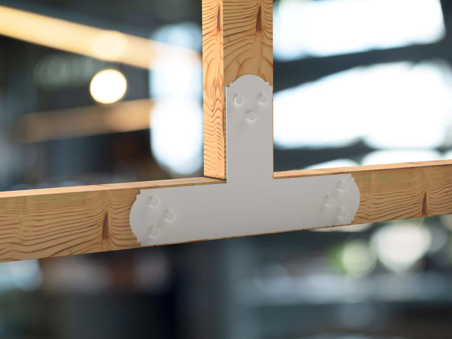 T Bracket - Crowned Style - For 4 Inch Lumber - Wood Post Brackets - construction brackets - brackets for post and beam construction - beam supports - post support - timber frame brackets - barndominium brackets - exposed beam brackets