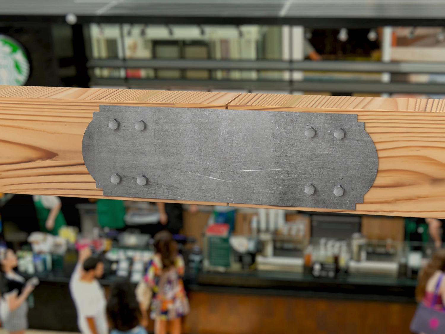 Straight Bracket - Crowned Style - For 8 Inch Lumber - Wood Post Brackets - construction brackets - brackets for post and beam construction - beam supports - post support - timber frame brackets - barndominium brackets - exposed beam brackets