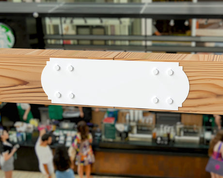 Straight Bracket - Crowned Style - For 8 Inch Lumber - Wood Post Brackets - construction brackets - brackets for post and beam construction - beam supports - post support - timber frame brackets - barndominium brackets - exposed beam brackets
